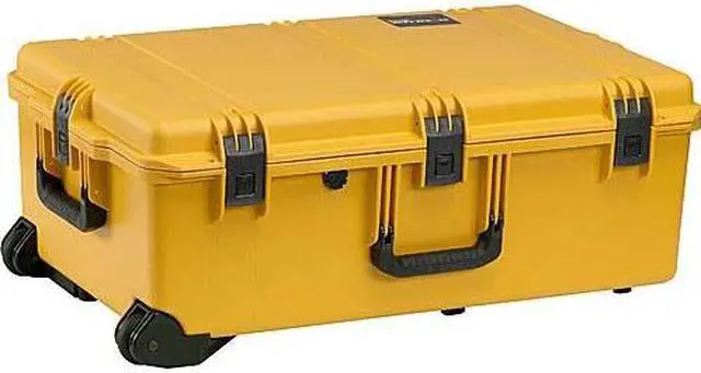Alt view image 6 of 8 - Pelican Storm Case iM2950 Dry Box w/ Wheels, 31.3x20.4x12.2in, Yellow, No Foam