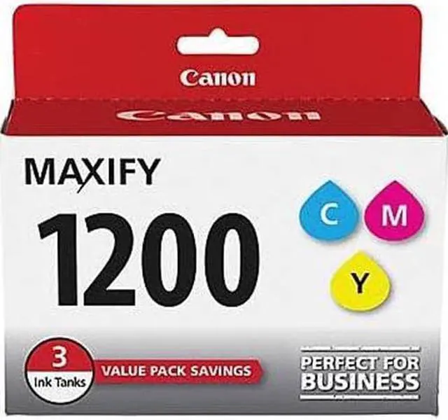 Alt view image 4 of 6 - Canon PGI-1200 Color Multipack (C,M,Y) Ink Cartridges