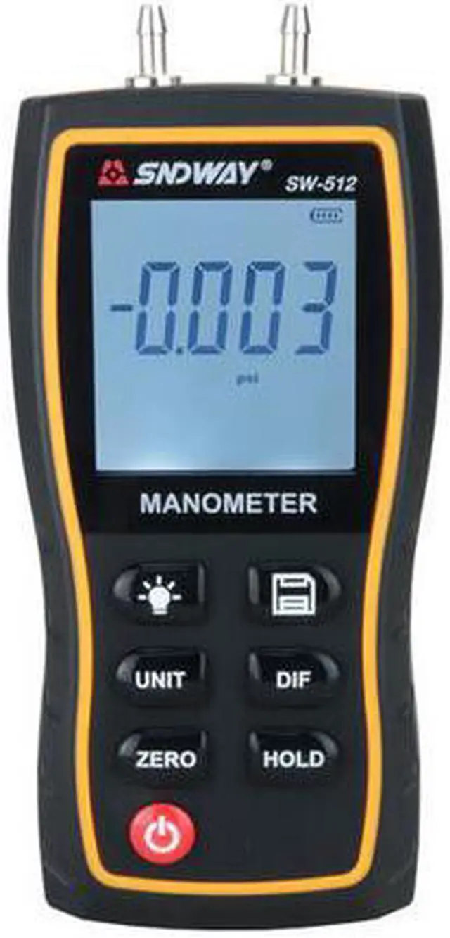 Main image of SNDWAY SW-512 Digital Manometer Air Pressure gauge 11 Unit Vacuum Pressure Gauges differential natural gas pressure gauge meter measurement