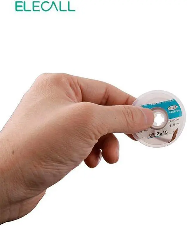 Alt view image 2 of 4 - ELECALL The Best BGA Desoldering Braid Solder Wire CP-2515 2.5mm Suction-line 1.5m Length Wick/Soldering Accessory