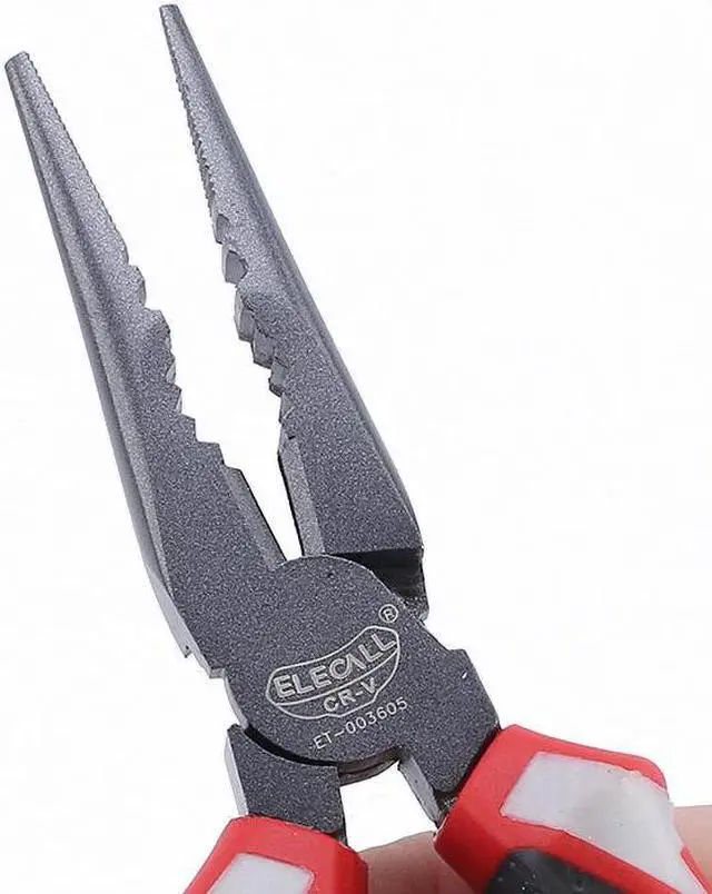Alt view image 2 of 4 - ELECALL Wire cutter pliers Long nose nippers Cable Wire Side Cutter Cutting Nippers Pliers Jewelry hand tools