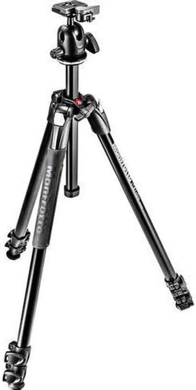 Alt view image 8 of 15 - Manfrotto 290 Xtra 3-Section Aluminum Tripod with 496 Ball Head