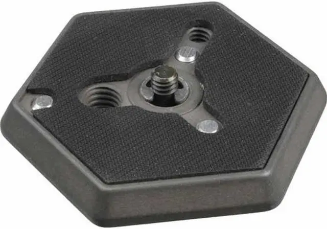 Alt view image 5 of 10 - Manfrotto Quick Release Hexagonal Mounting Plate, 1/4"-20