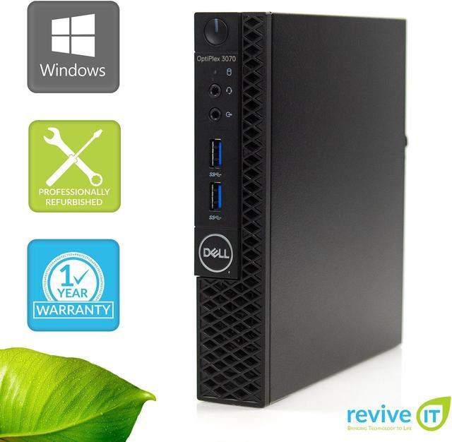 Dell OptiPlex 3070 Desktop Computer - Intel Core i5-9500T - 8GB RAM - 256GB  SSD - Micro PC 