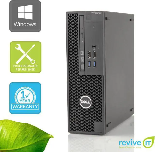 Refurbished: Dell Precision Tower 3420 SFF Computer Quad-Core i5