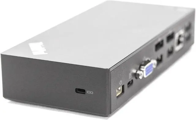 Alt view image 6 of 7 - New Lenovo ThinkPad USB-C Dock 40A9 DK1633 Laptop Docking Station 40A90090US SD20L36276 03X7194 w/ USB-C Cable & 90w AC Adapter