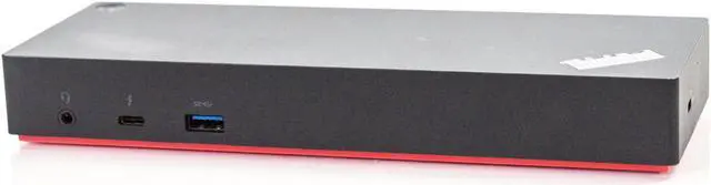 Alt view image 2 of 7 - Lenovo ThinkPad Thunderbolt 3 Dock 40AC Docking Station SD20Q68232 03X7133 DBB9003L1 w/ USB-C Cable & 135w AC Adapter