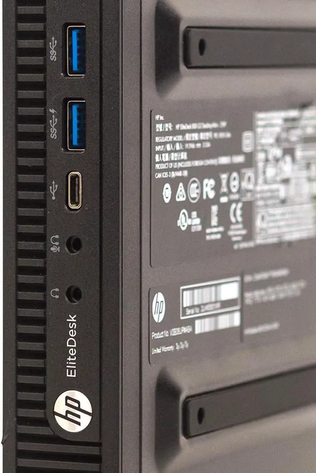 Alt view image 6 of 7 - HP EliteDesk 800 G2 Desktop Mini WiFi Core i5-6500T 2.50GHz 8GB 256GB SSD Windows 10 Pro 1 Yr Wty