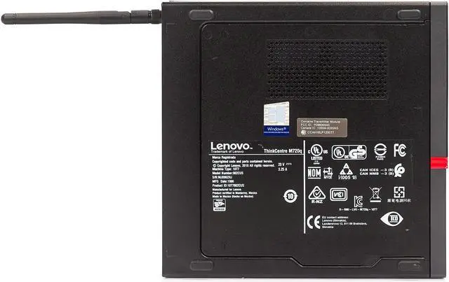Alt view image 6 of 7 - Lenovo ThinkCentre M720Q Tiny Desktop Intel i5-8400T 1.70GHz WiFi 8GB 256GB SSD Windows 10 Pro 1 Yr Wty