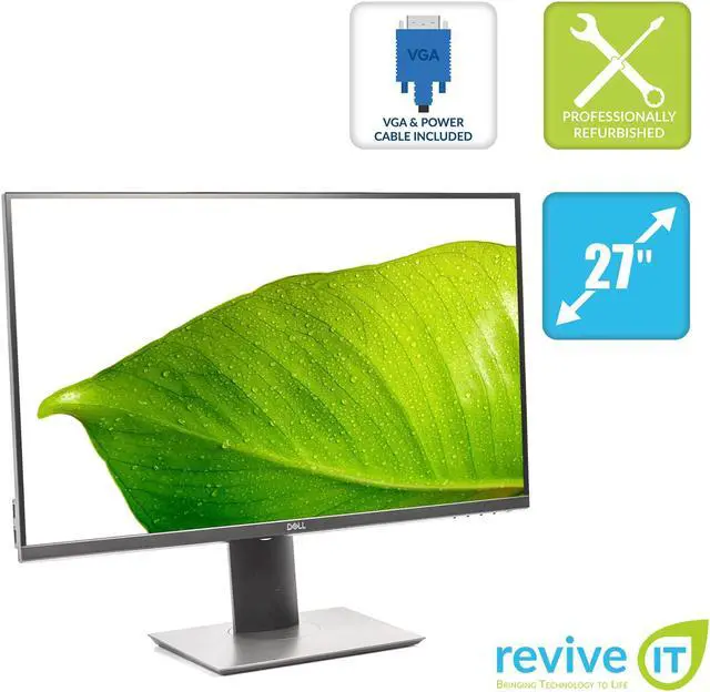 Alt view image 7 of 13 - Dell P2719H 27" FHD 1920x1080 8ms IPS Monitor 60 Hz 1000:1 HDMI DisplayPort VGA