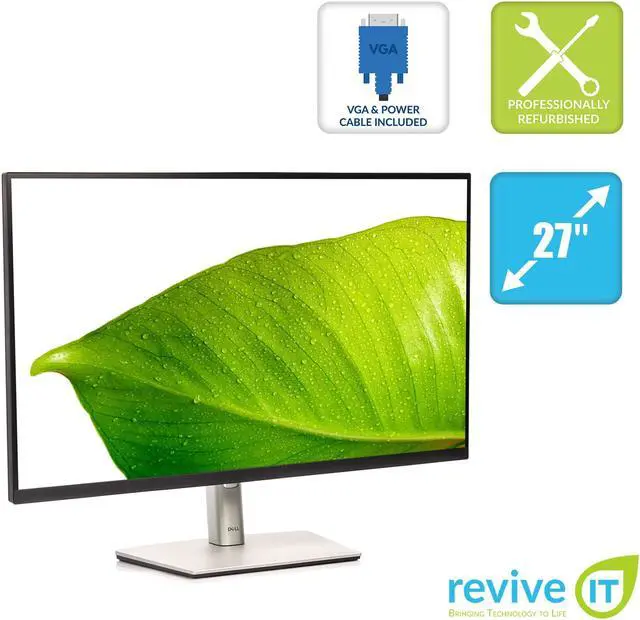 Alt view image 2 of 20 - Dell 75M5M P2722H 27-Inch IPS LCD Monitor - 1920 x 1080 - 1000:1 - 16:9 - 8 ms - 100 x 100 mm - Silver