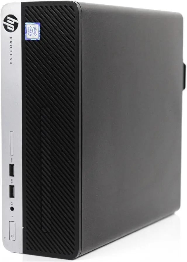 Refurbished: HP ProDesk 400 G5 SFF Desktop Intel Hex-Core i5-8500