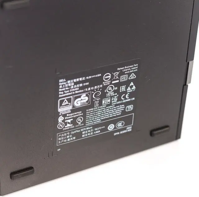 Alt view image 7 of 7 - Dell OptiPlex 5070 Micro Desktop 8-Core i7-9700T 2.00GHz 16GB 512GB SSD Windows 10 Pro 1 Yr Wty
