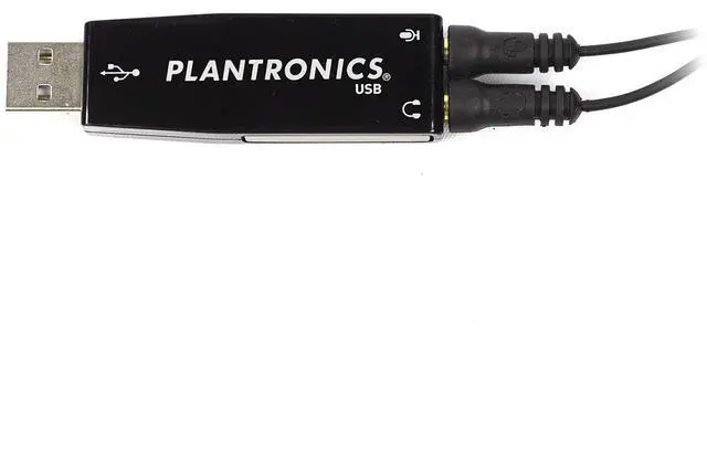 Alt view image 3 of 4 - New Plantronics Audio 610 Mono Headband Computer Corded Headset with USB Adapter 76805-04
