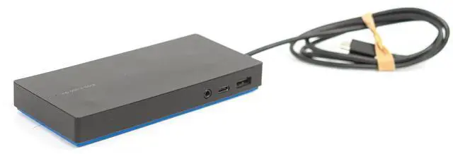 Alt view image 2 of 6 - HP Elite USB-C TPA-B01 Docking Station USB 3.0 HDMI DP 841575-001 / 844549-001 / Y0K80AA#ABA - w/ 65w Adapter