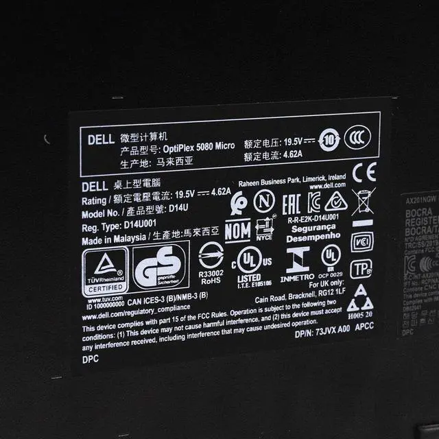 Alt view image 6 of 7 - Dell Optiplex 5080 Micro Desktop Intel Hex-Core i5-10400T 2.00GHz WiFi 16GB 512GB SSD Windows 11 Pro