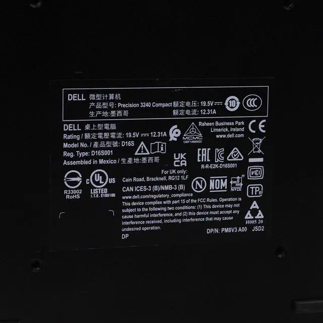 Alt view image 6 of 7 - Dell Precision 3240 Compact PC Core i7-10700 2.90GHz 16GB 512GB SSD Win 11 Pro 1 Yr Wty