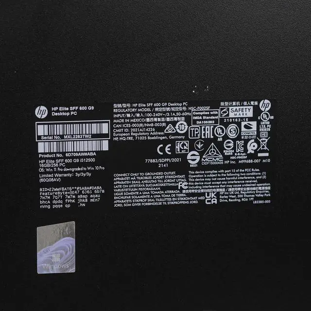 Alt view image 6 of 7 - HP ProDesk 600 G9 SFF Desktop Intel Hex-Core i5-12500 3.00GHz 16GB 512GB SSD Windows 11 Pro