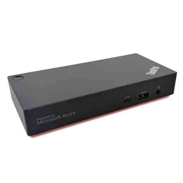 Alt view image 2 of 7 - Lenovo 40B2 ThinkPad Universal USB-C Smart Dock Laptop Docking Station LDA-KP 5D21B88170 SD21B88167 - w/ 135w AC Adapter