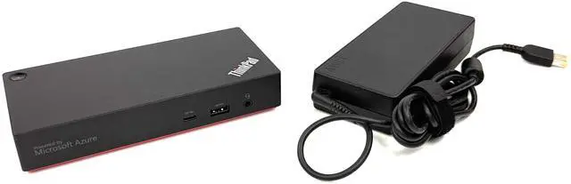 Main image of Lenovo 40B2 ThinkPad Universal USB-C Smart Dock Laptop Docking Station LDA-KP 5D21B88170 SD21B88167 - w/ 135w AC Adapter