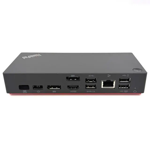 Alt view image 4 of 7 - Lenovo 40B2 ThinkPad Universal USB-C Smart Dock Laptop Docking Station LDA-KP 5D21B88170 SD21B88167 - w/ 135w AC Adapter