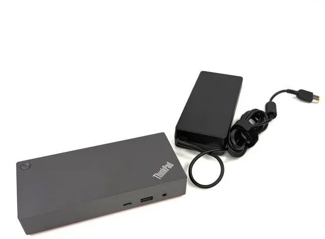 Main image of Lenovo 40B7 ThinkPad Universal USB-C Dock v2 Laptop Docking Station LDA-VK4 5D21K09432 SD21K09429 - w/ 90w AC Adapter
