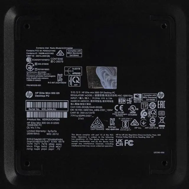 Alt view image 6 of 7 - HP Elite Mini 800 G9 Mini Desktop Intel 14-Core i5-13500 2.50GHz WiFi 16GB 512GB SSD Windows 11 Pro