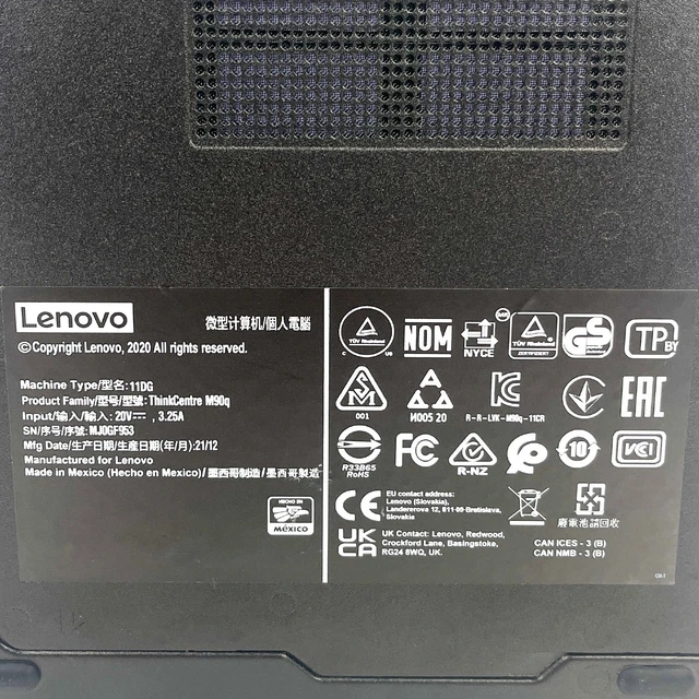 Alt view image 5 of 7 - Lenovo ThinkCentre M90q Tiny Desktop Intel Hex-Core i5-10500T 1.70GHz 32GB 1TB M.2 SSD Win 11 Pro 1 Yr Wty