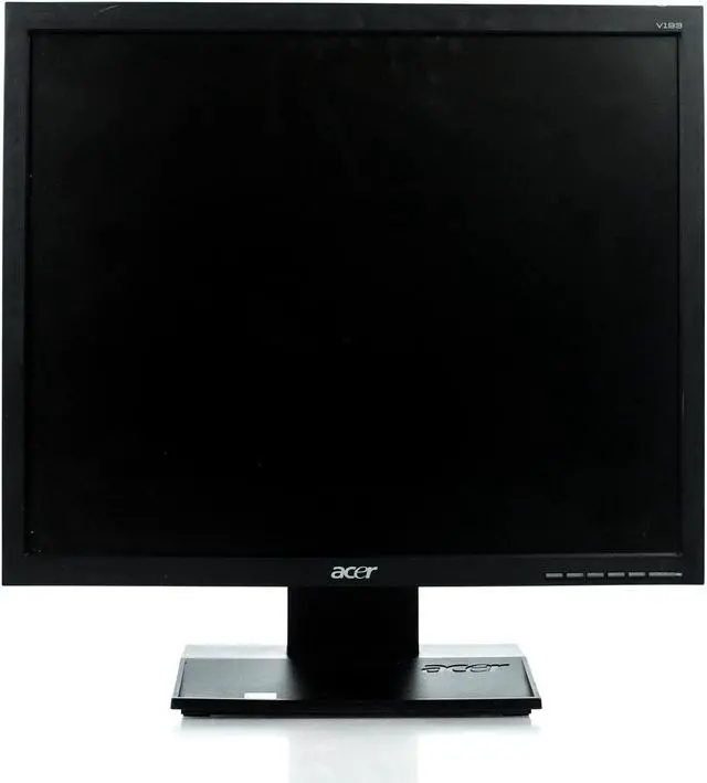 Alt view image 3 of 6 - Acer V193 Black 19" LCD Monitor 5:4 1280 x 1024 VGA Grade A