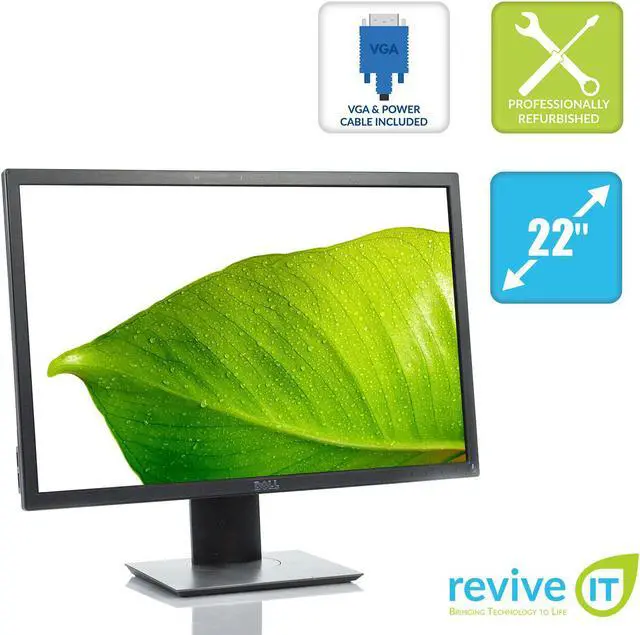 Alt view image 4 of 16 - Dell P2217 22" 1680 x 1050 HDMI D-Sub DisplayPort Pivot Swivel Tilt Height Adjust Monitor