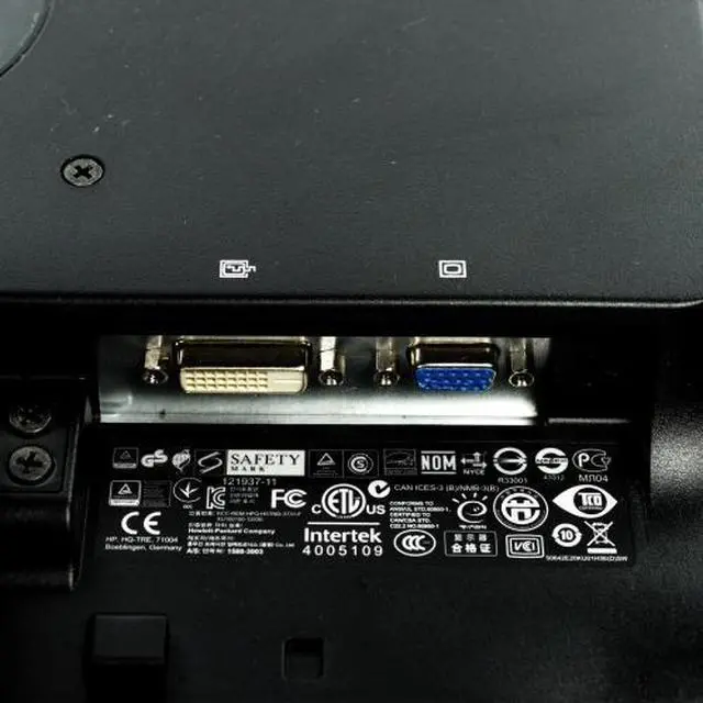 Alt view image 4 of 5 - HP P201 20" Widescreen 1600x900 HD+ LED Backlit LCD Monitor VGA DVI Grade A