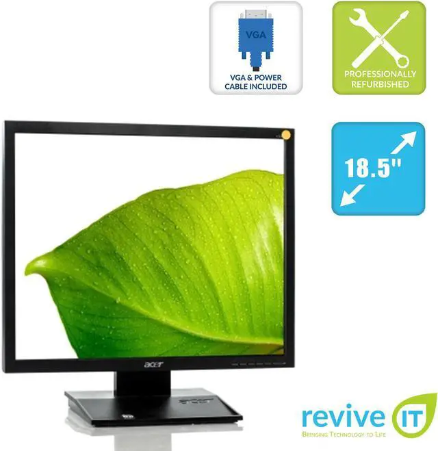 Alt view image 2 of 6 - Acer V193 19" 1280x1024 5:4 LCD TFT Monitor VGA Grade A