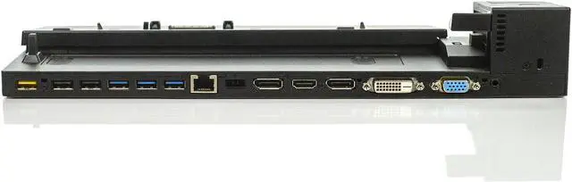 Alt view image 7 of 7 - Lenovo Thinkpad Ultra Dock 40A2 SD20A06037 04W3951 DVI USB 3.0 HDMI Laptop Docking Station w/ AC Adapter - NO Key