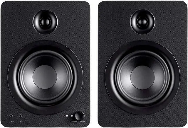 Alt view image 3 of 6 - Monoprice DT-5BT 60-Watt Multimedia Desktop Powered Speakers - Class AB, Bluetooth 5.0, 5.25 Inch Woofer, 0.75 Inch Tweeter, For Home, Office, Gaming, or Entertainment Setup