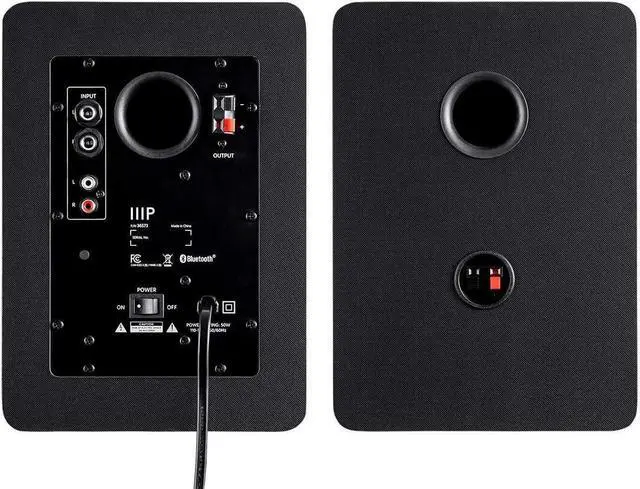 Alt view image 4 of 6 - Monoprice DT-5BT 60-Watt Multimedia Desktop Powered Speakers - Class AB, Bluetooth 5.0, 5.25 Inch Woofer, 0.75 Inch Tweeter, For Home, Office, Gaming, or Entertainment Setup