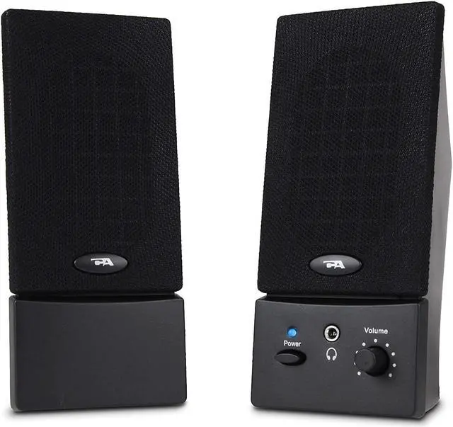 Main image of Cyber Acoustics USB Powered 2.0 Desktop Speaker System with 3.5mm Audio for Laptops and Desktop Computers (CA-2016)