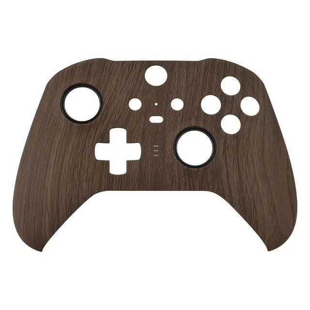 Alt view image 5 of 7 - Faceplate Shell + Bottom Shell for Xbox Elite Series 2, Elite Series 2 Core Controller - Wood Grain @