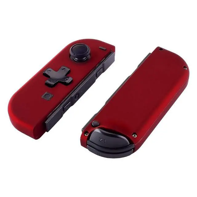 Alt view image 3 of 7 - Soft Touch Red Joycon Handheld Controller Housing (D-Pad Version) with Full Set Buttons, DIY Replacement Shell Case for Nintendo Switch & Switch OLED Joy-Con Console Shell NOT Included @