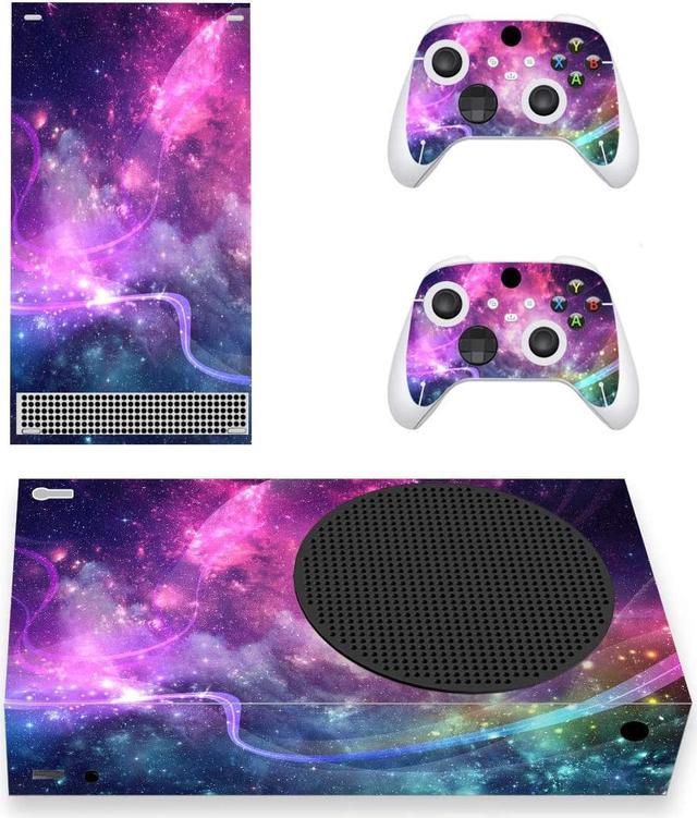 PlayVital Purple Galaxy Custom Vinyl Skins for Xbox Series S, Wrap Decal  Cover Stickers for Xbox Series S Console Controller 