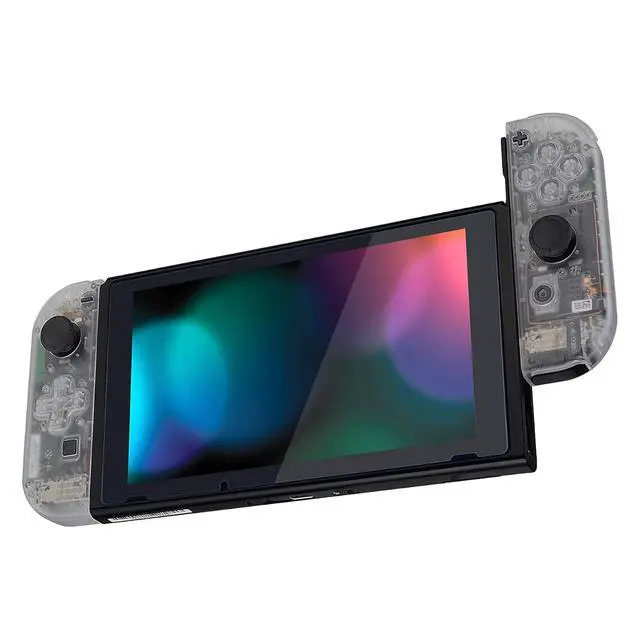 Alt view image 4 of 7 - Transparent Clear Joycon Handheld Controller Housing (D-Pad Version) w/Full Set Buttons, DIY Replacement Shell Case for Nintendo Switch & Switch OLED Joy-Con Console Shell NOT Included @