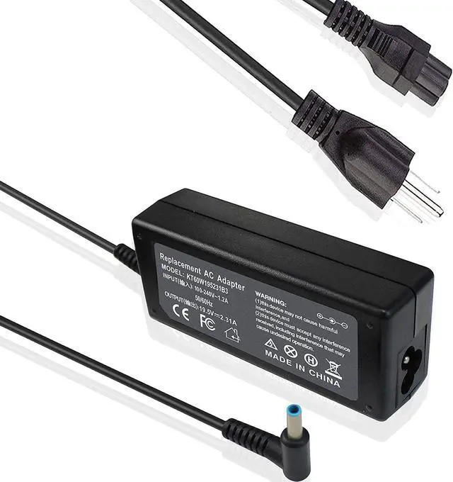 Main image of 45W 19.5V 2.31A AC Adapter Laptop Charger Cord for HP X360 Pavilion HP Elitebook 840 ;HP Stream 13 11 14;hp touchsmart 11 13 15;hp Spectre ultrabook 13 and More 741727-001