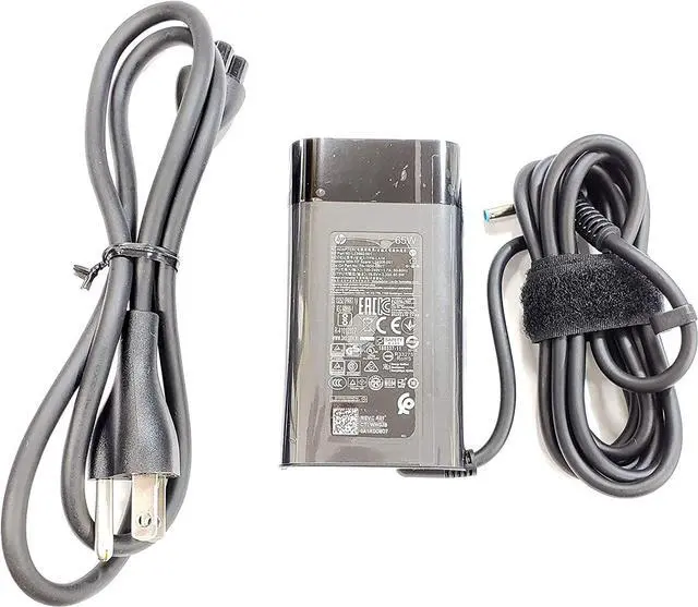 Main image of New Replacement HP 65W 4.5/3.0mm b Blue Tip P/N: L23960-001, L24008-001, TPN-LA14, Compatible with: HP Spectre x360 13-4193nr, HP Spectre x360 15-ap001nx 15t-ap000