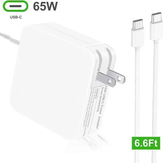Alt view image 6 of 7 - 65W USB C Type C Fast Charger for HP Spectre X2 x360 13 13-ac013dx EliteBook x360 1030 G3 1040 G6 Elite x2 1012 G1 1013 G3 HP Pavilion x2 2-b096ms 12-b020nr 860209-850 Laptop Cable Power Supply Cord