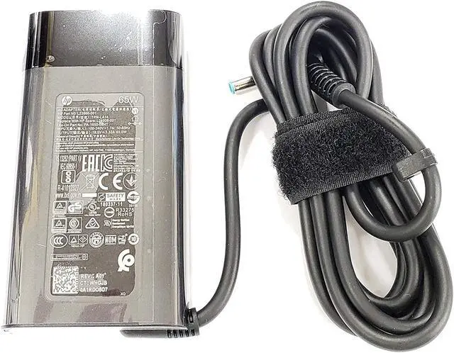 Alt view image 5 of 5 - New Replacement HP 65W 4.5/3.0mm b Blue Tip P/N: L23960-001, L24008-001, TPN-LA14, Compatible with: HP Spectre x360 13-4193nr, HP Spectre x360 15-ap001nx 15t-ap000