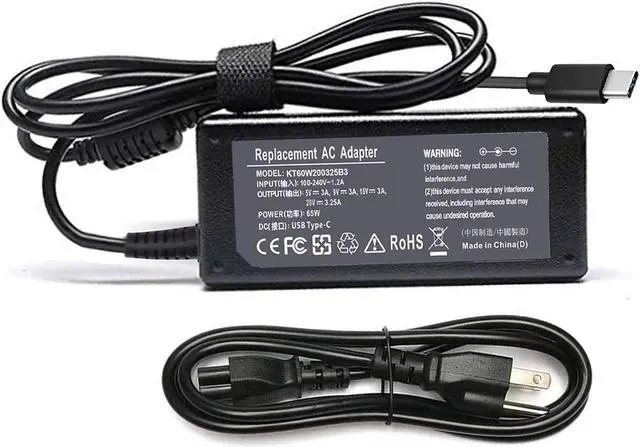 Main image of 65W 45W USB C Charger for Dell Chromebook 3100 5190 3400 Latitude 7410 7310 9410 7389 7370 7275 7285 5285 5290 2in1 XPS 13 9350 9365 9310 9370 9380 7390 LA45NM150 LA65NM170 2YKOF Laptop Type C