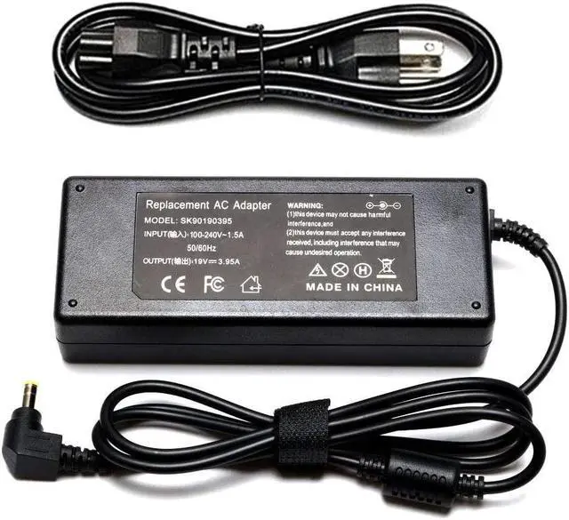 Main image of 19V 3.95A 75W AC Adapter Laptop Charger Compatible with Toshiba Satellite C50 C55 C55D C75D C875 C675 C655 C850 C655D C855D L505 L555D P755 L645 L655 L675 L750 L755 L855 L875D A200 Power Supply Cord