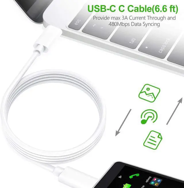 Alt view image 4 of 7 - 65W USB C Type C Fast Charger for HP Spectre X2 x360 13 13-ac013dx EliteBook x360 1030 G3 1040 G6 Elite x2 1012 G1 1013 G3 HP Pavilion x2 2-b096ms 12-b020nr 860209-850 Laptop Cable Power Supply Cord