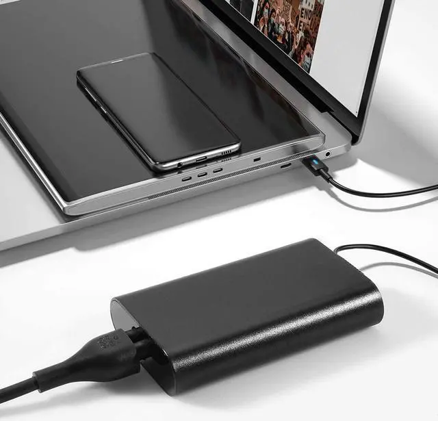 Alt view image 2 of 7 - USB-C Laptop Charger AC Adapter 65W 45W for Dell XPS 12 9250 XPS 13 9350 9360 9365 9370 9380, Latitude 7370 7280 7480 5480 7275 5290 7490 LA65NM170 2YKOF with Type c(USB-C/USBC) Tip Power Supply Cord