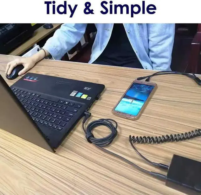 Alt view image 2 of 3 - PD USB C Charge Cable Adapter for Laptop AC Power Supply 19.5V 2.31A 3.33A 45W 65W for HP Pavilion elitebook Stream touchsmart 11 13 14 15 Folio 1040 g1 Spectre ultrabook 13