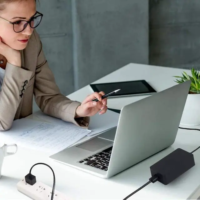 Alt view image 7 of 7 - 65W for Surface Pro Charger Laptop Charger 15V 4.0A Power Supply Adapter Compatible with Surface Pro 3/4/5/6/7 for Microsoft Surface Book Laptop/Tablet Works with 65W&44W&36W&24 by Uflatek